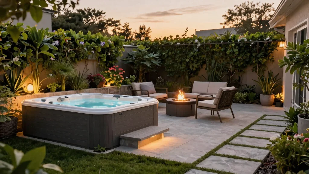 15 Backyard Patio Designs with Hot Tub